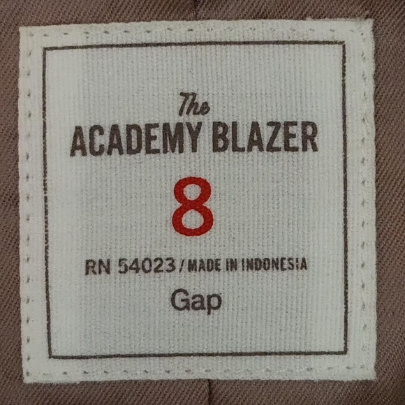 Gap Pink Herringbone The Academy Blazer Size 8 - Picture 8 of 10